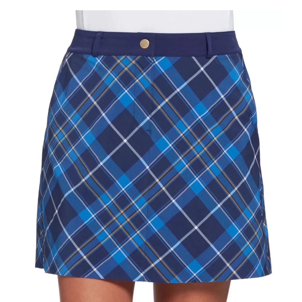 NWOT Lady Hagen Tolle Plaid Golf Skort